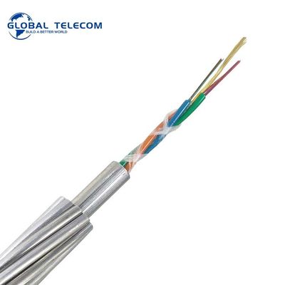 G655 Opgw Fiber Optic Cable , G652D Optical Fiber Composite Overhead Ground Wire