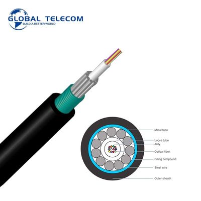 GYXTS Outdoor Fiber Optic Cable Armored Uni tube Anti Rodent 2-24 Core