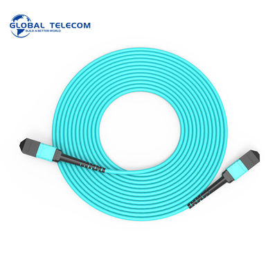 MPO OM3 Fiber Patch Cable 8 Cores 12 Cores Vật liệu áo khoác PVC LSZH